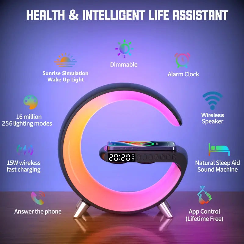 Wireless Charger Atmosphere Lamp-4